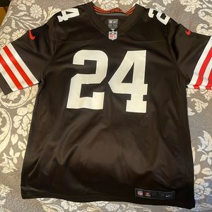 NFL Shop Nick Chubb jersey, brown.